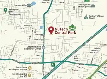 Nutech Central Park location map, Porur, Chennai